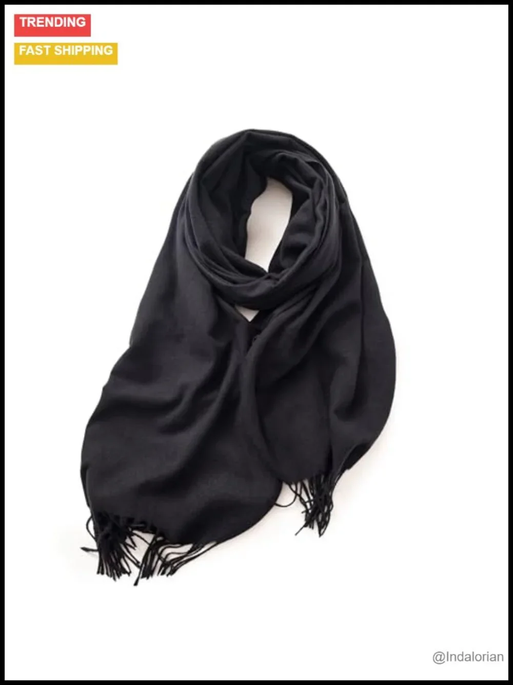 Oversized Faux Cashmere Plaid Scarf Shawl Wrap for Women